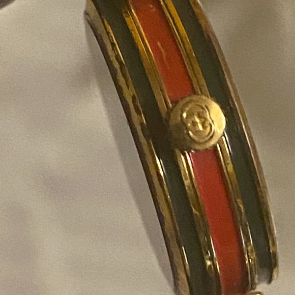 Gucci Watch Vintage Sherry Line 21mm Women\'s Gold X Green